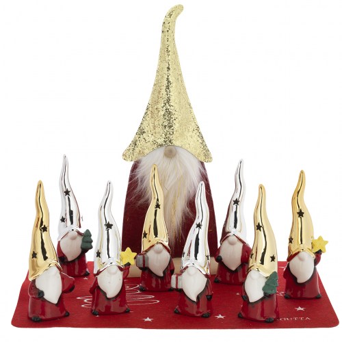 Babbo Natale Profumatore Stella Cappello Oro H.19 CM N 8495-07